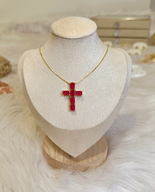 Aurelia Cross Pendant Necklace